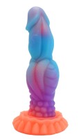 Aurora Nebula Dildo – Reise durch die kosmischen Tiefen, 22 cm, Fantasievolle Textur, Leuchtet im Dunkeln