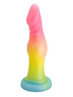 Rainbow Serpent Dildo – Farbverlauf-Dildo, 18,5 cm, mit Struktur, sanfte Wellen, ideal für intensive Stimulation