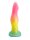 Rainbow Glow Dildo – Farbenfroher Fantasy-Dildo, 18,5 cm, strukturierte Oberfläche & Leuchteffekt