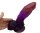 Oblivion Claw Dildo – Drachenstruktur mit Krallenfuß & Farbverlauf in Bordeaux-Violett, 19 cm