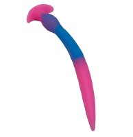 Glowtail Serpent Dildo – Glowing Tentacle Dildo in Pink-Blue with Flexible Design, 28 cm