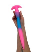 Glowtail Serpent Dildo – Glowing Tentacle Dildo in Pink-Blue with Flexible Design, 28 cm