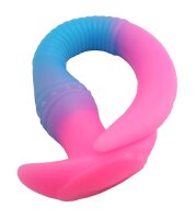 Glowblade Serpent Dildo – Glowing Fantasy Dildo in Pink-Blue with Slim Form, 37 cm