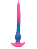 Glowblade Serpent Dildo – Glowing Fantasy Dildo in Pink-Blue with Slim Form, 37 cm