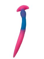 Glowblade Serpent Dildo – Glowing Fantasy Dildo in Pink-Blue with Slim Form, 37 cm