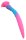 Glowblade Serpent Dildo – Glowing Fantasy Dildo in Pink-Blue with Slim Form, 37 cm
