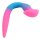 Glowblade Serpent Dildo – Glowing Fantasy Dildo in Pink-Blue with Slim Form, 37 cm
