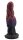 Nebular Serpent Dildo – Compact fantasy tentacle in burgundy-violet-black with shimmering finish, 22 cm, structured premium silicone