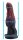 Nebular Serpent Dildo – Compact fantasy tentacle in burgundy-violet-black with shimmering finish, 22 cm, structured premium silicone