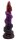 Primal Bloom Dildo – Glow-in-the-dark silicone dildo in tribal bloom design, 20 cm, turquoise to orange fade