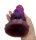 Primal Bloom Dildo – Glow-in-the-dark silicone dildo in tribal bloom design, 20 cm, turquoise to orange fade