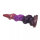 Primal Bloom Dildo – Glow-in-the-dark silicone dildo in tribal bloom design, 20 cm, turquoise to orange fade