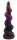 Primal Bloom Dildo – Glow-in-the-dark silicone dildo in tribal bloom design, 20 cm, turquoise to orange fade