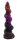 Primal Bloom Dildo – Glow-in-the-dark silicone dildo in tribal bloom design, 20 cm, turquoise to orange fade