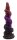 Primal Bloom Dildo – Glow-in-the-dark silicone dildo in tribal bloom design, 20 cm, turquoise to orange fade
