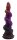 Primal Bloom Dildo – Glow-in-the-dark silicone dildo in tribal bloom design, 20 cm, turquoise to orange fade