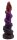 Primal Bloom Dildo – Glow-in-the-dark silicone dildo in tribal bloom design, 20 cm, turquoise to orange fade