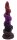 Primal Bloom Dildo – Glow-in-the-dark silicone dildo in tribal bloom design, 20 cm, turquoise to orange fade