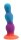 Lumina Bloom Dildo – Glowing fantasy shaft in blue, purple and orange, 21 cm, textured curves & luminous effect