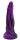 Obsidian Coil Dildo – Spiralstrukturierter Fantasy-Dildo in Lila-Schwarz, 23 cm