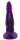 Obsidian Coil Dildo – Spiralstrukturierter Fantasy-Dildo in Lila-Schwarz, 23 cm