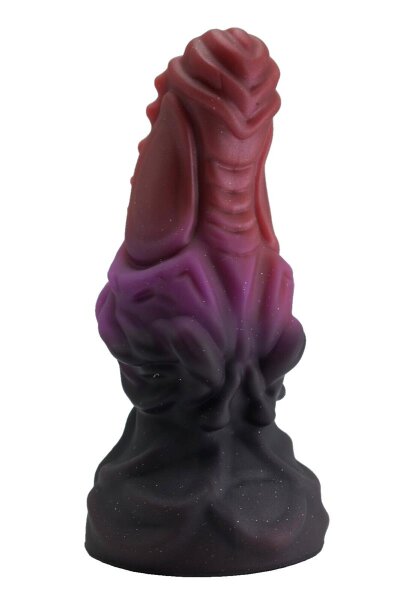 Abyss Root Dildo – Black-purple tentacle root with segmented structure, 17 cm, compact fantasy shape for targeted stimulation
