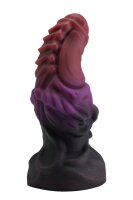 Abyss Root Dildo – Black-purple tentacle root with segmented structure, 17 cm, compact fantasy shape for targeted stimulation