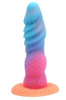 Abyssal Coral Dildo – Mermaid Texture with Spiral Ridges, 20 cm, Pink-Turquoise Fantasy Shaft