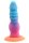 Abyssal Coral Dildo – Mermaid Texture with Spiral Ridges, 20 cm, Pink-Turquoise Fantasy Shaft