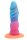 Abyssal Coral Dildo – Mermaid Texture with Spiral Ridges, 20 cm, Pink-Turquoise Fantasy Shaft