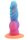 Abyssal Coral Dildo – Mermaid Texture with Spiral Ridges, 20 cm, Pink-Turquoise Fantasy Shaft