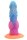 Abyssal Coral Dildo – Mermaid Texture with Spiral Ridges, 20 cm, Pink-Turquoise Fantasy Shaft