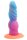 Abyssal Coral Dildo – Mermaid Texture with Spiral Ridges, 20 cm, Pink-Turquoise Fantasy Shaft