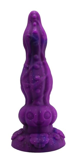 Pumpkin Bloom Dildo – Halloween-Inspired Fantasy Toy with Botanical Texture & Sparkle, 24 cm