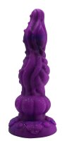 Pumpkin Bloom Dildo – Halloween-Inspired Fantasy Toy with Botanical Texture & Sparkle, 24 cm