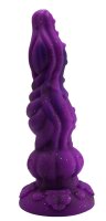 Pumpkin Bloom Dildo – Halloween-Inspired Fantasy Toy with Botanical Texture & Sparkle, 24 cm