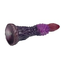 Parasite Fang Dildo – Alien-inspiriertes Biodesign mit Segmentstruktur, 23 cm, kraftvolle Krümmung & stabile Basis
