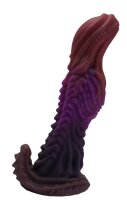 Parasite Fang Dildo – Alien-inspiriertes Biodesign mit Segmentstruktur, 23 cm, kraftvolle Krümmung & stabile Basis