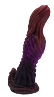 Parasite Fang Dildo – Alien-inspiriertes Biodesign mit Segmentstruktur, 23 cm, kraftvolle Krümmung & stabile Basis