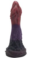 Void Seed Dildo – Glittering Alien Shaft with Tentacle Tip & Bud Texture, 21 cm