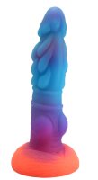 Luminous Bloom Dildo – Multicolored Fantasy Dildo...
