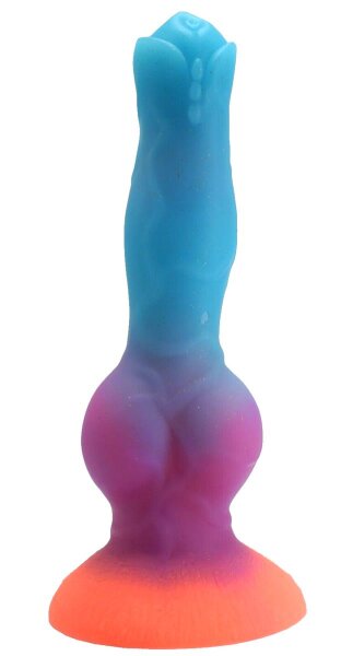 Solar Flare Dildo – Der Feuerschweif des kosmischen Sturms, 22 cm, leuchtendes Silikon, dynamische Struktur