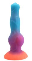 Glowbeast Dildo – Glow-in-the-Dark Fantasy Dildo with Bold Texture and Anatomical Design, 22 cm