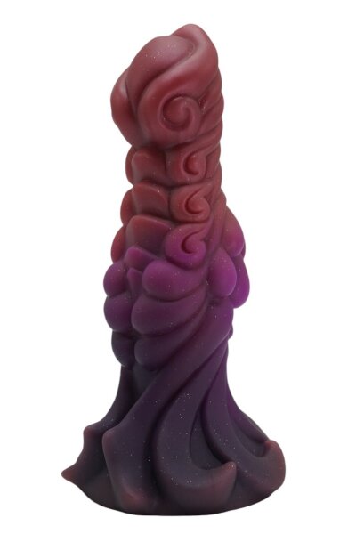 Galactic Serpent Dildo – Der kosmische Drache, 20 cm, schuppige Oberfläche, tiefrote Farben