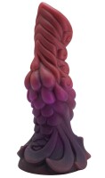 Galactic Serpent Dildo – Der kosmische Drache, 20 cm, schuppige Oberfläche, tiefrote Farben