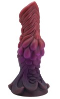 Galactic Serpent Dildo – Der kosmische Drache, 20 cm, schuppige Oberfläche, tiefrote Farben