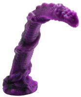 Twilight Serpent Dildo – Reptilian Fantasy Toy with Twisting Texture, 35 cm, Deep Purple Giant