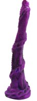 Twilight Serpent Dildo – Reptilian Fantasy Toy with Twisting Texture, 35 cm, Deep Purple Giant