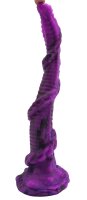 Twilight Serpent Dildo – Reptilian Fantasy Toy with Twisting Texture, 35 cm, Deep Purple Giant