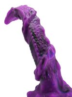 Twilight Serpent Dildo – Reptilian Fantasy Toy with Twisting Texture, 35 cm, Deep Purple Giant